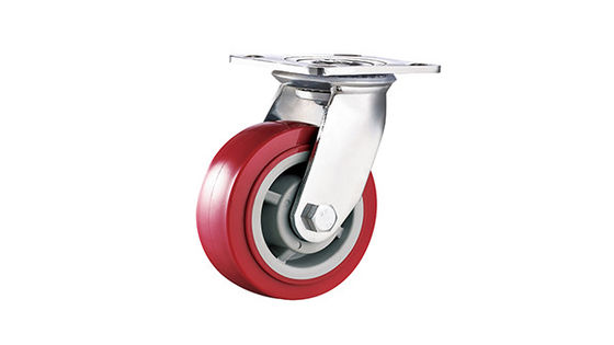 4" 5" 6" 8" Trolley Roda de Roda Pesada Roda de Roda de Polyurethane resistente ao desgaste