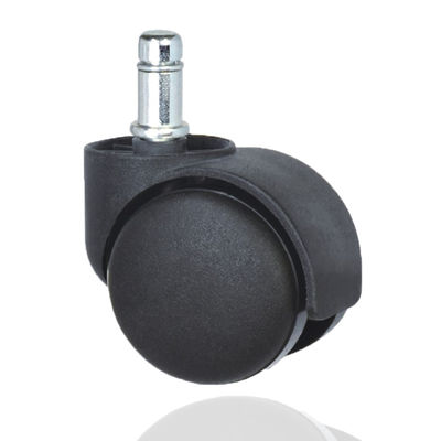 50 mm, Roda de chapa preta, Nylon Twin Sound Mobiliário Universal Roda de Castor