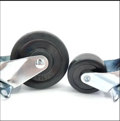 Rodas de rolamento de borracha de 3 polegadas 75mm rotativas