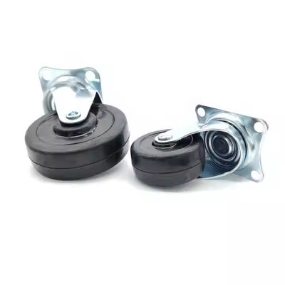 Rodas de rolamento de borracha de 3 polegadas 75mm rotativas