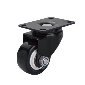 Rodagens de móveis universais em PP PU PVC, pretas, de peso leve