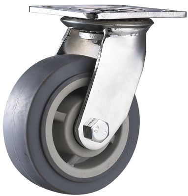 4" 5" 6" 8" Trolley Rodas de Castor Cargas pesadas resistentes ao desgaste Rodas de borracha termoplástica