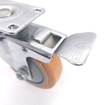 Rodas giratórias de trabalho médio, Polyurethane Industrial Rodas rígidas