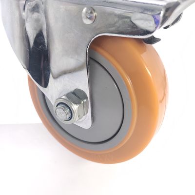 Rodas giratórias de trabalho médio, Polyurethane Industrial Rodas rígidas