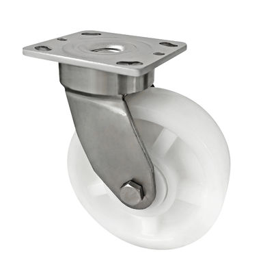 Rodas de rolamento de aço inoxidável pesadas de aço inoxidável branco 400KG-600KG Capacidade de carga