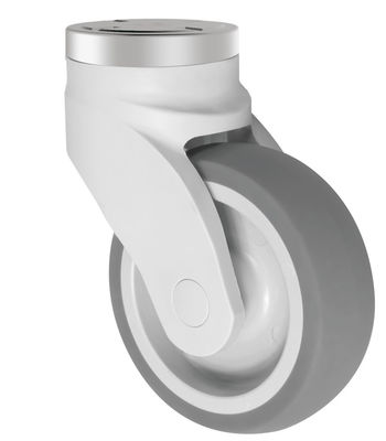 Rodas de rolamento de esferas simples de 100 kg de capacidade de carga Rodas TPR para equipamentos médicos
