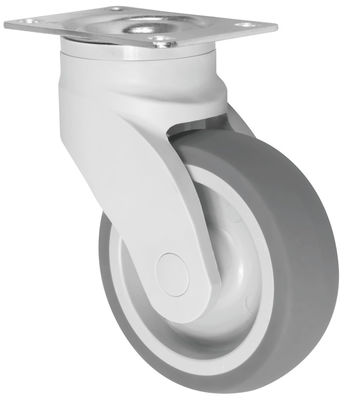 Rodas de rolamento de esferas simples de 100 kg de capacidade de carga Rodas TPR para equipamentos médicos