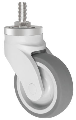 Rodas de rolamento de esferas simples de 100 kg de capacidade de carga Rodas TPR para equipamentos médicos