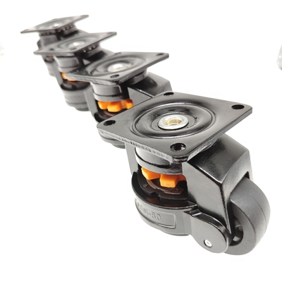 Ajustadores de pés 40mm 50mm 62mm 70mm Rodas niveladoras com rodízios Altura ajustável